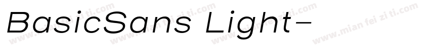 BasicSans Light字体转换